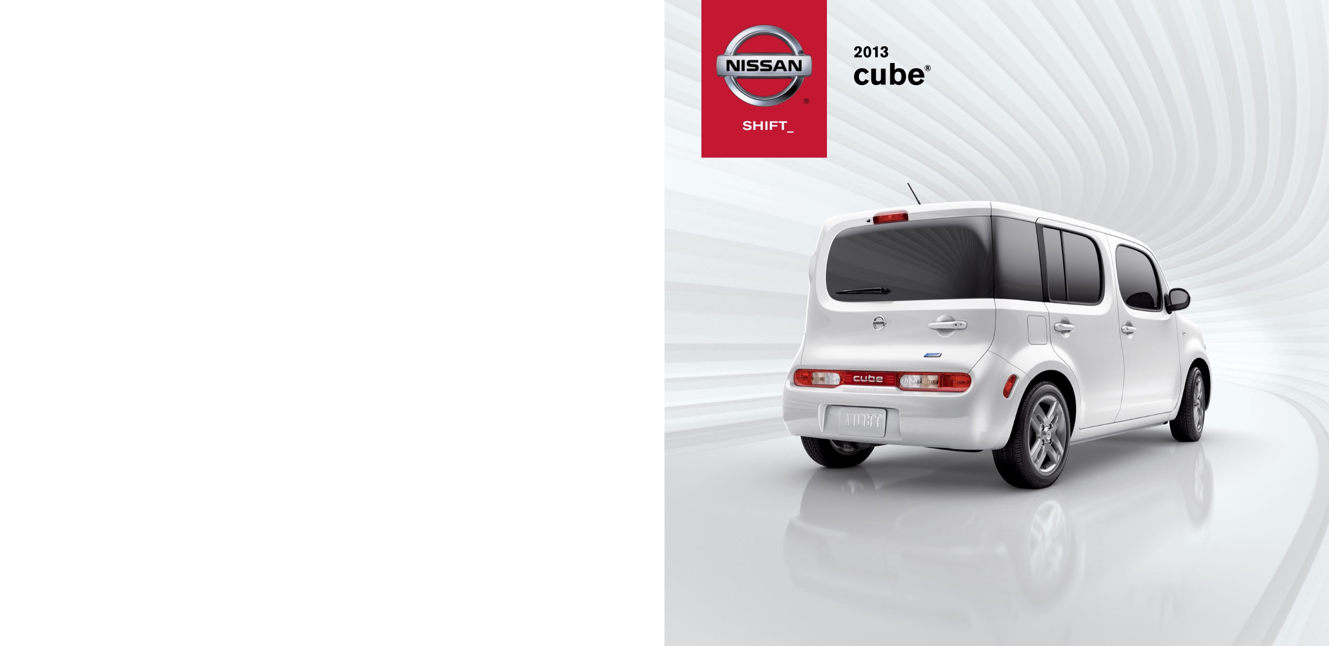2013 Nissan Cube Brochure Page 1